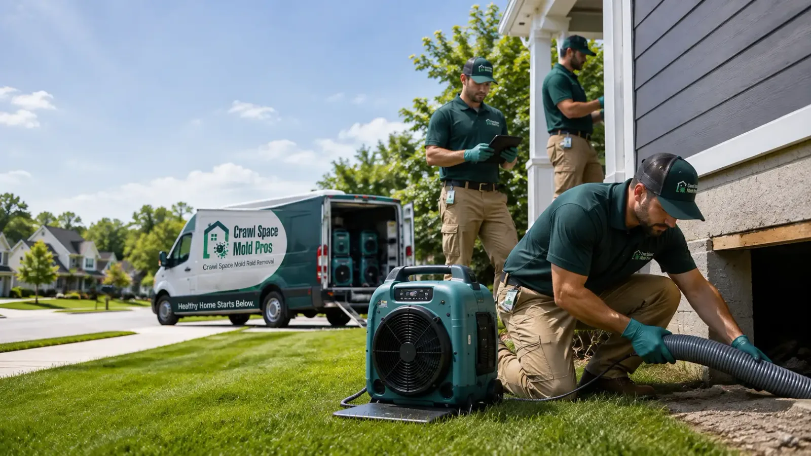Crawl Space Mold Removal in Gilbertville, MA